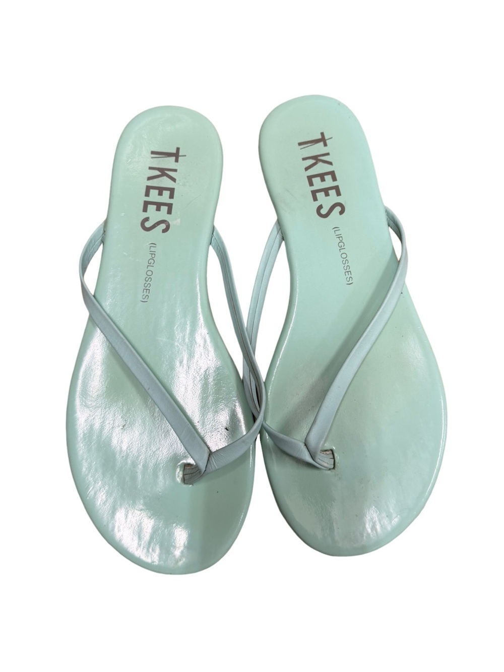Tkees Lip Glosses Flip Flops Mint Green Size 8